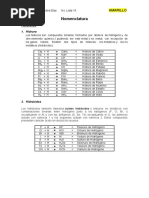 Tarea Larga No. 3 Nomenclatura