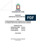 La Responsabilidad Social Corporativa, Su Función en La Sociedad e Impacto de La Reputación de La Empresa