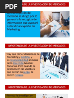 Importancia de La Investigación de Mercados PDF