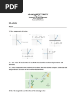 Activity On Vectors - Physics 1