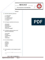 Examen Biologia 2 Secundaria