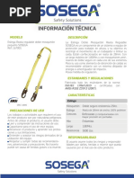 Eslinga Doble Mosquetón Reata Regulable SOSEGA Ref.167001
