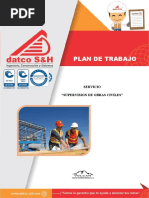 Plan de Trabajo Supervision de Obras Civiles