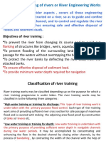 Control and Training of Rivers or River Engineering Works