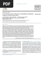 It 'S Not Planned, But Is It Okay? The Acceptability of Unplanned Pregnancy Among Young People