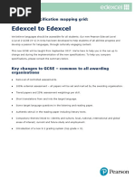 Edexcel To Edexcel: MFL GCSE Specification Mapping Grid