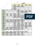 Horarios Docentes 2020 LICEO 26 Vespertino Por Pandemia Definitivo PDF