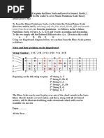 Tones From The Scale, We Form The Pentatonic. As Follows, in The A Minor