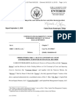 83 Order Finding Eric C. Blue in Contempt of Court and Requiring Turnover of Financial Records PDF