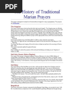 The History of Traditional Marian Prayers