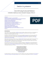 Fibonacci Spiral in 3D Framing Psychosocial Phyllotaxis: Articulation of Global Governance Through The Language of Flowers?