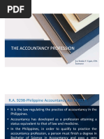 The Accountancy Profession The Accountancy Profession: Joy Eulalia V. Ugale, CPA Instructor