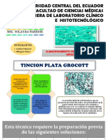 Almacenamiento Tincion de Grocott