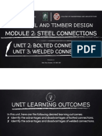 Ae 2 Module 2 Unit 2 (Bolted Connections) and Unit (Welded Connections)