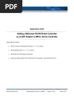 Adding A Motoman Nx100 Robot Controller As An Eip Adapter To Mpiec Series Controller