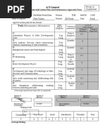 ACI Limited: Management Staff Action Plan and Performance Appraisal Form