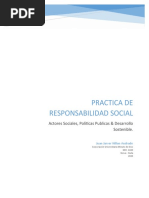 Practica de Responsabilidad Social: Actores Sociales, Políticas Publicas & Desarrollo Sostenible