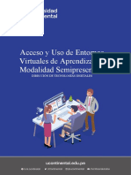 Acceso y Uso Aula Virtual 3.0 - Semipresencial