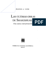 Yates Frances - Las Ultimas Obras de Shakespeare (OCR)