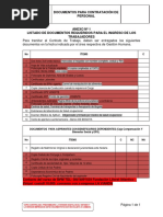 Listado de Documentos para Contratacion 1