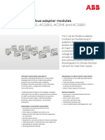 ABB F-Series Fieldbus Adapter Modules: For ACS355, ACS850, ACQ810, ACSM1 and ACS880