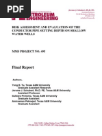 Risk Assessment and Evaluation of The Conductor Pipe Setting Depth