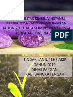 Paparan Sakip Dinas Pangan Bangka Tengah 2020