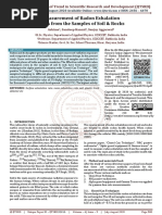 Measurement of Radon Exhalation Rates From The Samples of Soil and Rocks