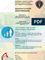 Department of Health (Doh) Programs