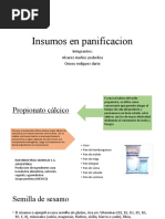 Insumos en Panificacion