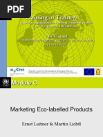 Training of Trainers: Enabling Developing Countries To Seize Eco-Label Opportunities