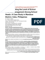 Linking The Level of School Financial Management Among School Heads A Case Study in Mandaue District Cebu Philippines IJERTV8IS070144