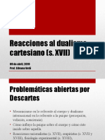 1 Clase 09-04 - Reacciones Al Dualismo Cartesiano