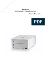 NVR-0104 4CH Network Video Recorder User's Manual