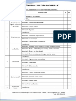 Lista de Cotejo Proyectos EGB Elemental