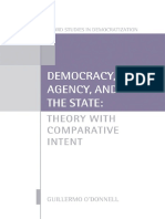 Democracy, Agency, and The State Theory With Comparative Intent by Guillermo O'Donnell