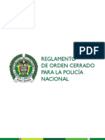 Reglamento de Orden Cerrado para La Policia Nacional PDF