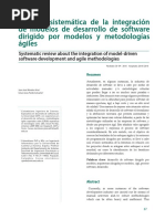 Revision Sistematica de La Integracion de Modelos de Desar