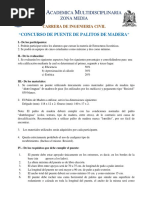 Concurso de Puente de Palitos de Madera 2019