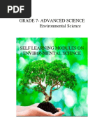 Grade 7-Advanced Science Environmental Science