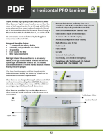 Polypropylene Horizontal PRO Laminar Clean Bench: Advanced Operation System