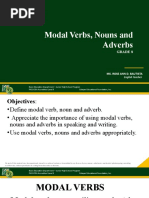 Modal Verbs, Nouns and Adverbs - Grade 8