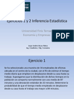 Ejercicios 1 y 2 Inferencia 1sem 2018