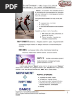 Fitt 3 Dance Handout and Activities