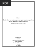 Passive Fire Prevention System Requirement Comparison Among Different Construction Codes Sri Lanka Versus