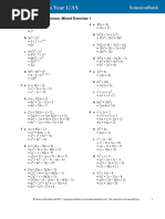 Algebraic Expressions, Mixed Exercise 1: 1 A y 4 A 3 (5y + 4)