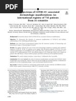 The Spectrum of COVID-19eassociated Dermatologic Manifestations: An International Registry of 716 Patients From 31 Countries