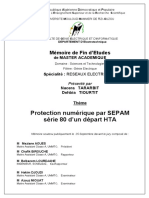 Protection Numérique Par SEPAM Série 80 D'un Départ HTA: Mémoire de Fin D'etudes