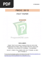 FMDC HEC PAST PAPERS BY PrepareHOW