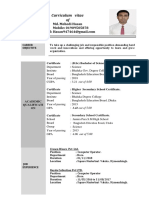 CV of Mehedi Hasan PDF